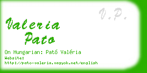 valeria pato business card